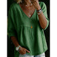 🌸 50% OFF NOW! 🌸Women's Casual V-Neck Lace Trim Top