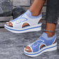 ⏳LAST DAY SALE ONLY ￡13.99!!⏰Women's Casual Peep-Toe Platform Beach Sandals – Lightweight, Cushioned & Perfect for Sunny Days & Holidays 🌴✨