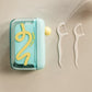🦷50% OFF Recommended by Dentists！✨Automatic Pop-Up Dental Floss Storage Dispenser，Just Press & Pop, Hygienic Storage. Great Gift For Oral Care Lovers! 💝😁✅