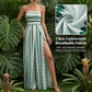 🏖️SUMMER HOT SALE 50% OFF!!💃Bohemian Strapless High Split Wide Leg Vacation Jumpsuits