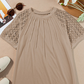 🔥Last Day Special Price £12.99💐Eytino Women’s Plus Size Lace-Trim Tunic Top🌸Loose & Breezy Fit •  Flattering Tunic for Everyday Comfort ✨🇬🇧