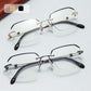 ⏳LAST DAY SALE ONLY￡9.99!!🔥OptiView™ Frameless Blue Light Blocking Glasses – Ultra-Light Titanium Build, Anti-Glare Lens 👓