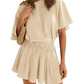 Women's Elastic Waist Flowy Short Dress