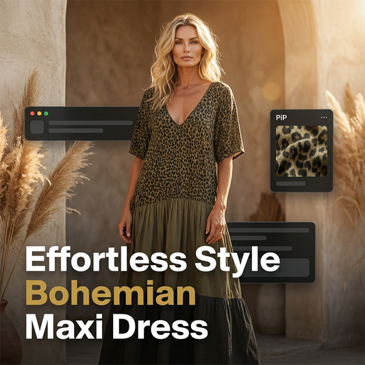 💗LAST DAY SALE 50% OFF!!💗Boho Leopard Print Maxi Dress – Tiered, Flowy & Lightweight✨ Flattering Holiday & Summer Dress for Women • Perfect for Beach Days, Garden Parties & City Strolls 🌿👗