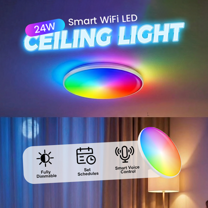 24W Smart WiFi LED Ceiling Light