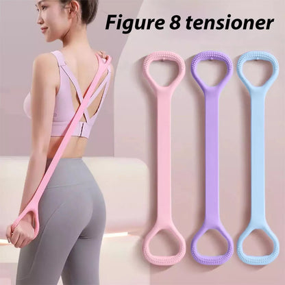 🏆LAST DAY SALE: ONLY ￡7.99!!✨LEXI Figure-8 Resistance Bands – Toned Arms & Chest, Compact Home Gym Equipment for Yoga, Strength & Quick Workouts 💪🌸