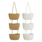 💖LAST DAY SPECIAL PRICE: ￡7.99!!💖Over-the-Door 3-Tier Basket – Natural Woven Storage for Nappies, Toys & Towels 🧺Calm the Chaos in Any Room!🎁