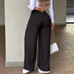 ⏳Last Day Sale Only ￡15.99!!👖 💥  Easy Everyday Comfort | Women's High-Waisted Straight-Leg Pants with Elastic Back