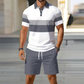 📢📢53% OFF !! ⏰ Men's Two-Piece Shirt and Shorts Set(No need match outfits )