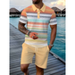 📢📢53% OFF !! ⏰ Men's Two-Piece Shirt and Shorts Set(No need match outfits )