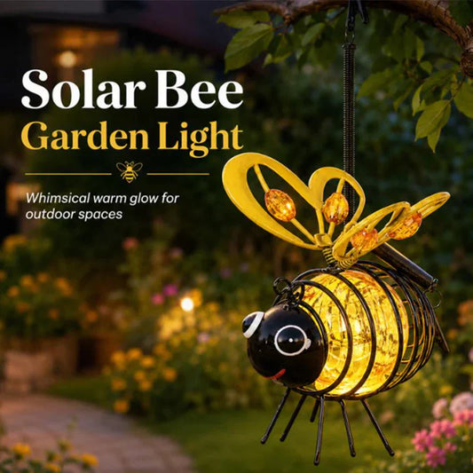 ⏳LAST DAY SALE ONLY￡11.99!!🎁🐝 Solar-powered hanging light with a bee for outdoor use – The perfect gift for plant lovers, moms, or simply anyone who loves to smile ❤️