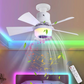 🏆LAST DAY SALE ONLY￡19.99 with Adaptor!!🎁BreezGlow™ Smart E27 Ceiling Fan Light with Hi-Fi Bluetooth Speaker & Mood Lighting  Cool Breezes • Crystal-Clear Sound • 16 Million Colours💡🌬️🎵