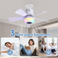 🏆LAST DAY SALE ONLY￡19.99 with Adaptor!!🎁BreezGlow™ Smart E27 Ceiling Fan Light with Hi-Fi Bluetooth Speaker & Mood Lighting  Cool Breezes • Crystal-Clear Sound • 16 Million Colours💡🌬️🎵