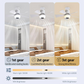 🏆LAST DAY SALE ONLY￡19.99 with Adaptor!!🎁BreezGlow™ Smart E27 Ceiling Fan Light with Hi-Fi Bluetooth Speaker & Mood Lighting  Cool Breezes • Crystal-Clear Sound • 16 Million Colours💡🌬️🎵