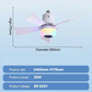 🏆LAST DAY SALE ONLY￡19.99 with Adaptor!!🎁BreezGlow™ Smart E27 Ceiling Fan Light with Hi-Fi Bluetooth Speaker & Mood Lighting  Cool Breezes • Crystal-Clear Sound • 16 Million Colours💡🌬️🎵