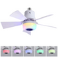 🏆LAST DAY SALE ONLY￡19.99 with Adaptor!!🎁BreezGlow™ Smart E27 Ceiling Fan Light with Hi-Fi Bluetooth Speaker & Mood Lighting  Cool Breezes • Crystal-Clear Sound • 16 Million Colours💡🌬️🎵