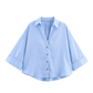 💖LAST DAY SALE 50% OFF💖Women’s Lightweight Linen-Blend Shirt – Elegant Wide Sleeve & Notched Lapel ✨ | Breathable, Wrinkle-Resistant🌸🇬🇧