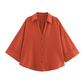 💖LAST DAY SALE 50% OFF💖Women’s Lightweight Linen-Blend Shirt – Elegant Wide Sleeve & Notched Lapel ✨ | Breathable, Wrinkle-Resistant🌸🇬🇧