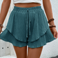 🎁2026 New Arrivals 50% OFF💥Women's Ruffle Layered Flowy Shorts – Skirt-Like Look, Elastic Waist, Breathable 🌸