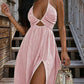 🎁LAST DAY SALE ONLY ￡15.99!!💥Women's Summer Sexy V-Neck Maxi Dress👙👗