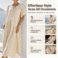 ⏳Time-Limited Special Price: ￡15.99!!🎁Women’s Button-Front Maxi Dress – Lightweight Cotton-Linen Blend 🌾👗Breathable • Pockets • Relaxed Fit • Wooden Buttons • Perfect for UK Summers, Holidays & Everyday Ease🇬🇧