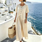 ⏳Time-Limited Special Price: ￡15.99!!🎁Women’s Button-Front Maxi Dress – Lightweight Cotton-Linen Blend 🌾👗Breathable • Pockets • Relaxed Fit • Wooden Buttons • Perfect for UK Summers, Holidays & Everyday Ease🇬🇧