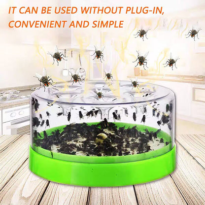 Reusable Fly Trap🪰✨Catches Hundreds of Flies… Without Plugs, Poisons or Panic! Cordless • Chemical-Free • Safe Around Kids & Pets • Works Indoors & Outdoors🇬🇧