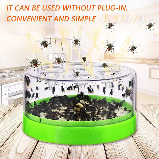 🔥 LIMITED-TIME SALE ONLY ￡8.99! ✨Reusable Fly Trap🪰✨Catches Hundreds of Flies… Without Plugs, Poisons or Panic! Cordless • Chemical-Free • Safe Around Kids & Pets • Works Indoors & Outdoors🇬🇧
