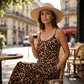 👗LAST DAY SALE ONLY ￡9.99!!🐆Women's Leopard Print Spaghetti Strap Maxi Dress