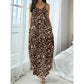 👗LAST DAY SALE ONLY ￡9.99!!🐆Women's Leopard Print Spaghetti Strap Maxi Dress