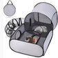✨️Last Day 50% OFF☀️PurrHaven™ Large Cat Tunnel – 3-Way Collapsible Play & Lounging Hideout 🐱🎪  Crinkle Sounds • Washable • Non-Toxic Fabric • Perfect for Multi-Cat Homes | Folds Flat for Storage!👍