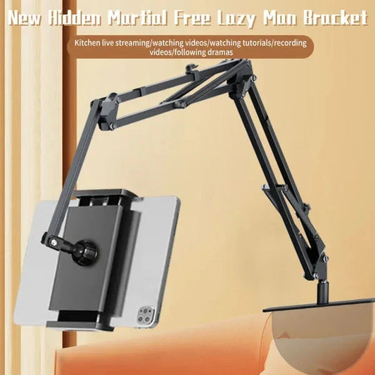 ⏳ LAST DAY SALE ONLY ￡15.99!!🔥 Hidden tablet stand – fits gaps, 4 joints, 360° rotation, hands-free!📱🤖