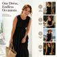 🎁New Arrivals 52% OFF💥Women's Sleeveless Round Neck Wrap-Waist Maxi Dress