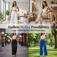 🌿LAST DAY SALE: ONLY ￡19.99!!🌼 Ladies' Solid Wide Leg Trousers — Loose Fit | Side Pockets | Versatile Neutral Colours
