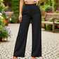🌿LAST DAY SALE: ONLY ￡19.99!!🌼 Ladies' Solid Wide Leg Trousers — Loose Fit | Side Pockets | Versatile Neutral Colours