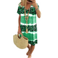 🔥 LIMITED-TIME SALE ONLY ￡11.99! ✨Women's Casual Tie Dye Leopard Print V-Neck Dress