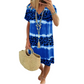 🔥 LIMITED-TIME SALE ONLY ￡11.99! ✨Women's Casual Tie Dye Leopard Print V-Neck Dress