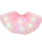 🎁LED Light Up Sequin Tutu Skirt Star Mesh Princess Skirt for Girls and Adults