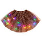 🎁LED Light Up Sequin Tutu Skirt Star Mesh Princess Skirt for Girls and Adults