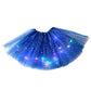🎁LED Light Up Sequin Tutu Skirt Star Mesh Princess Skirt for Girls and Adults