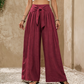 👖 LIMITED-TIME SALE ONLY ￡13.99! ✨ Women's High-Waist Wide-Leg Pants – Tie-Front, Flowy, Crinkle 🌬️