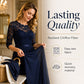 👗 LIMITED-TIME 50% OFF!🔥Women's 3/4 Sleeve Lace Chiffon Maxi Dress, Formal Evening Wedding Guest Long Gown