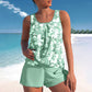 🩱Last Day Sale 50% OFF💃Women's Floral Print Tankini Two-Piece Swimsuit