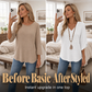 ⏳LAST DAY SALE ONLY ￡13.99!!💕Women's V-Neck Casual Embroidered Top