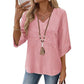 ⏳LAST DAY SALE ONLY ￡13.99!!💕Women's V-Neck Casual Embroidered Top