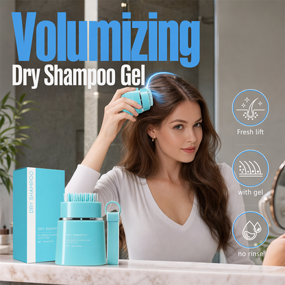 ⏳LAST DAY SALE ONLY ￡9.99!!🔥No-Rinse Dry Shampoo Gel with Built-In Comb — Volumizing No-Wash Hair Cleanser for Instant Freshness🌸