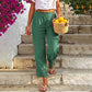 ⏳LAST DAY SALE ONLY ￡11.99!!🔥👖Women's Relaxed Fit Linen Blend Pants – Classic Straight Leg Trousers