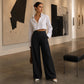 ⏳LAST DAY SALE ONLY ￡11.99!!🔥👖Women's Relaxed Fit Linen Blend Pants – Classic Straight Leg Trousers