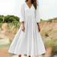 💕Summer Cool Deal: ONLY ￡17.99!👗Women's V-Neck Pleated Maxi Dress