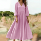 💕Summer Cool Deal: ONLY ￡17.99!👗Women's V-Neck Pleated Maxi Dress